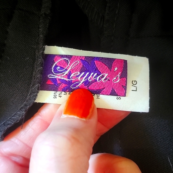 Leyva's black stretch pencil skirt women's size large - Picture 5 of 6